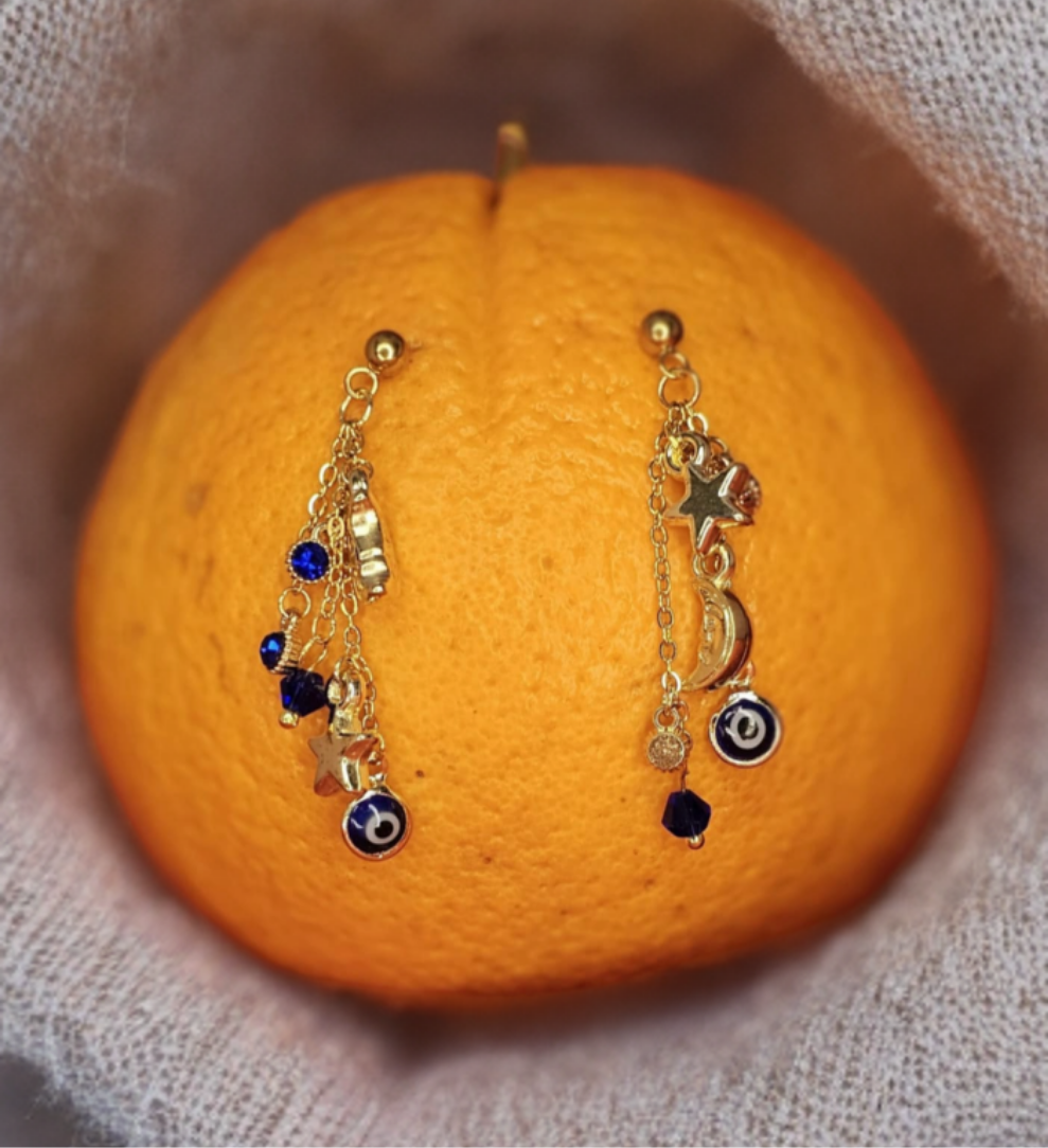 Boucles d’Oreilles - Éclats des Astres - Les Yeux Étoilés