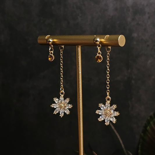 Boucles D’Oreilles - Les fleurs de cristal