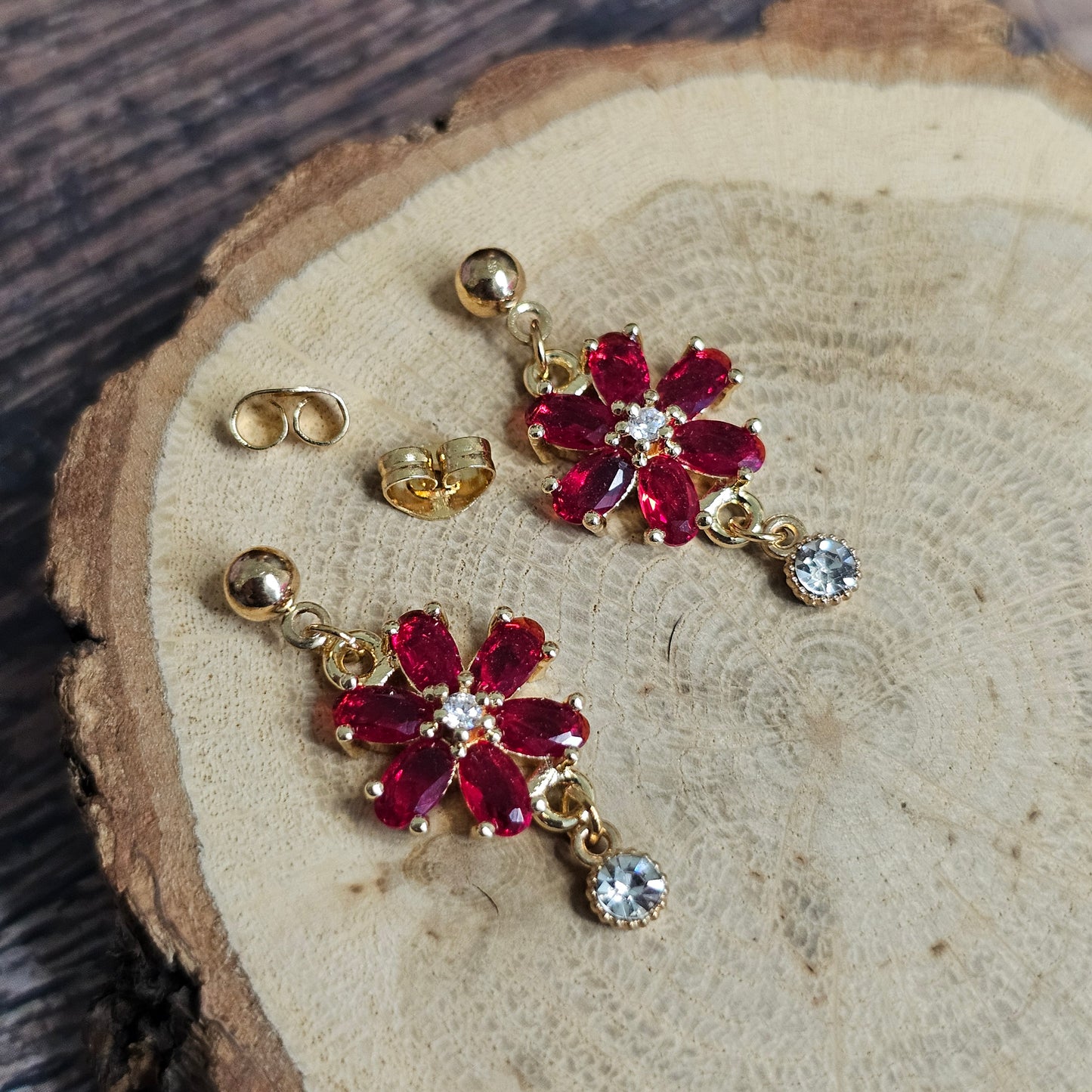 Boucles D’Oreilles - Les fleurs de cristal