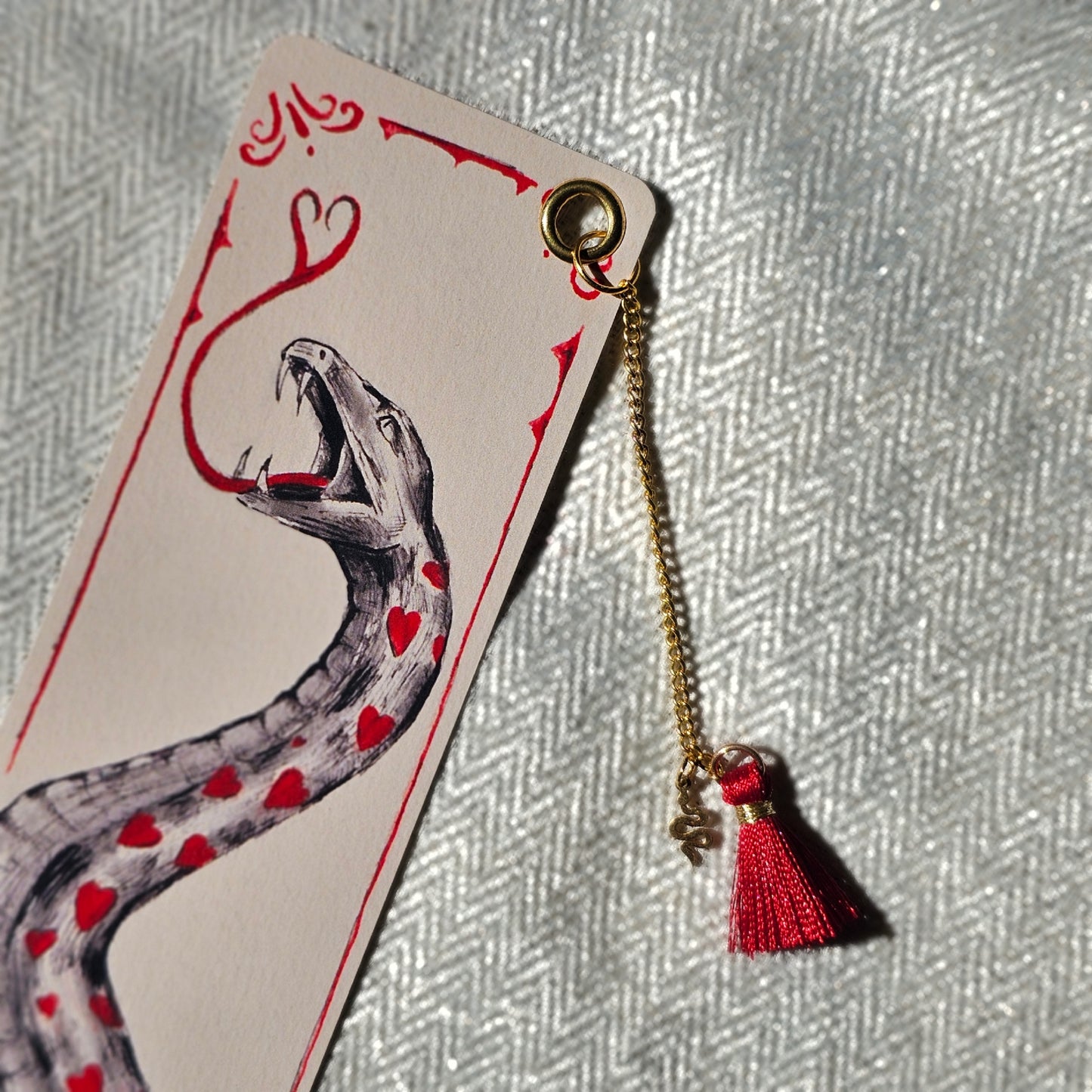 Marque page - Collection Cœur rouge