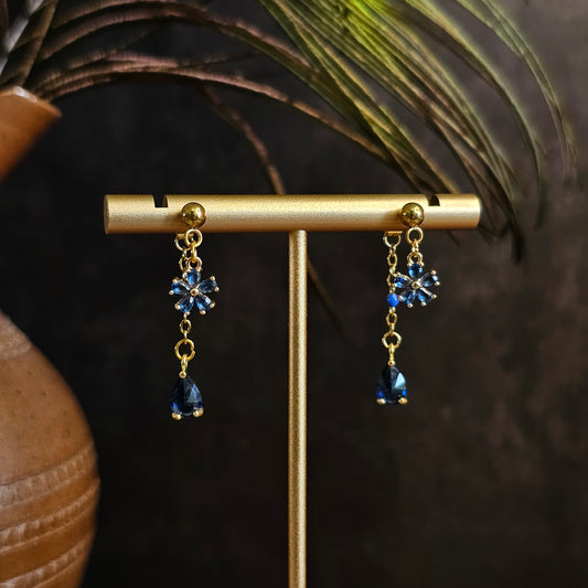 Boucles d'oreilles - Les fleurs bleues