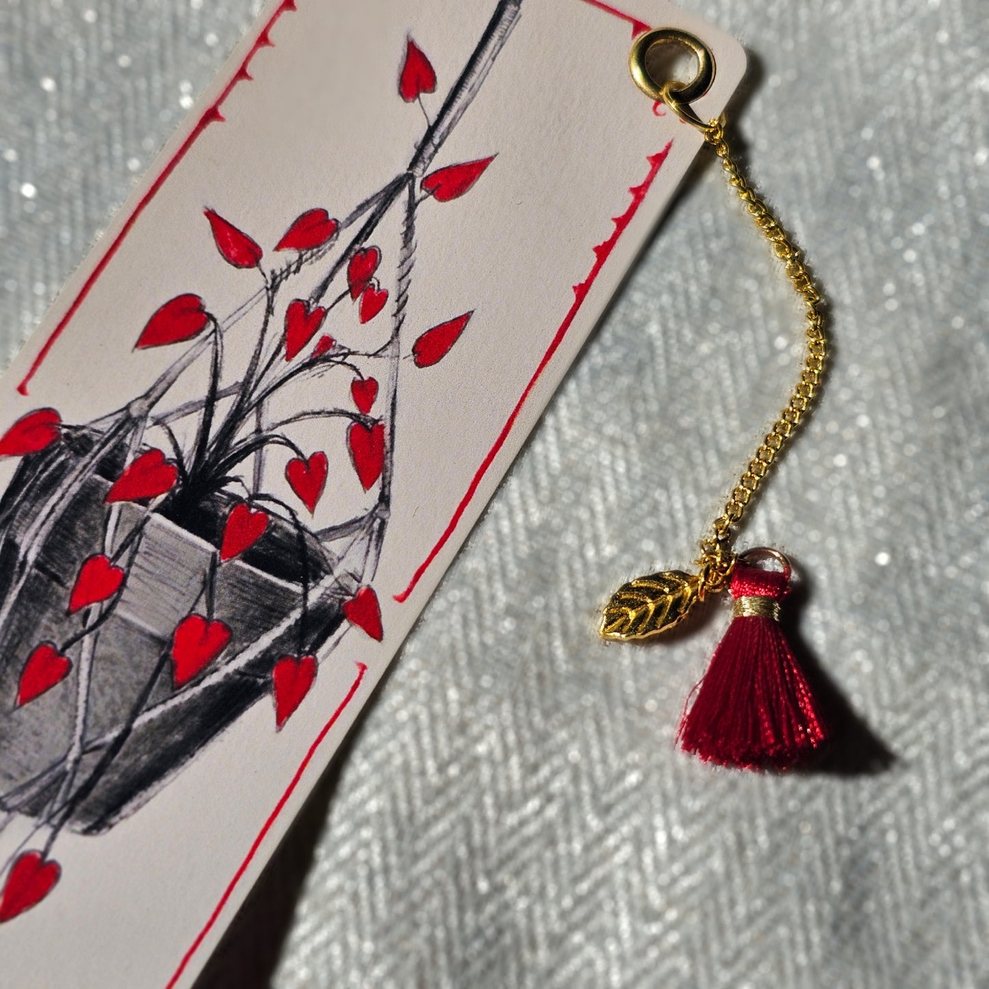 Marque page - Collection Cœur rouge