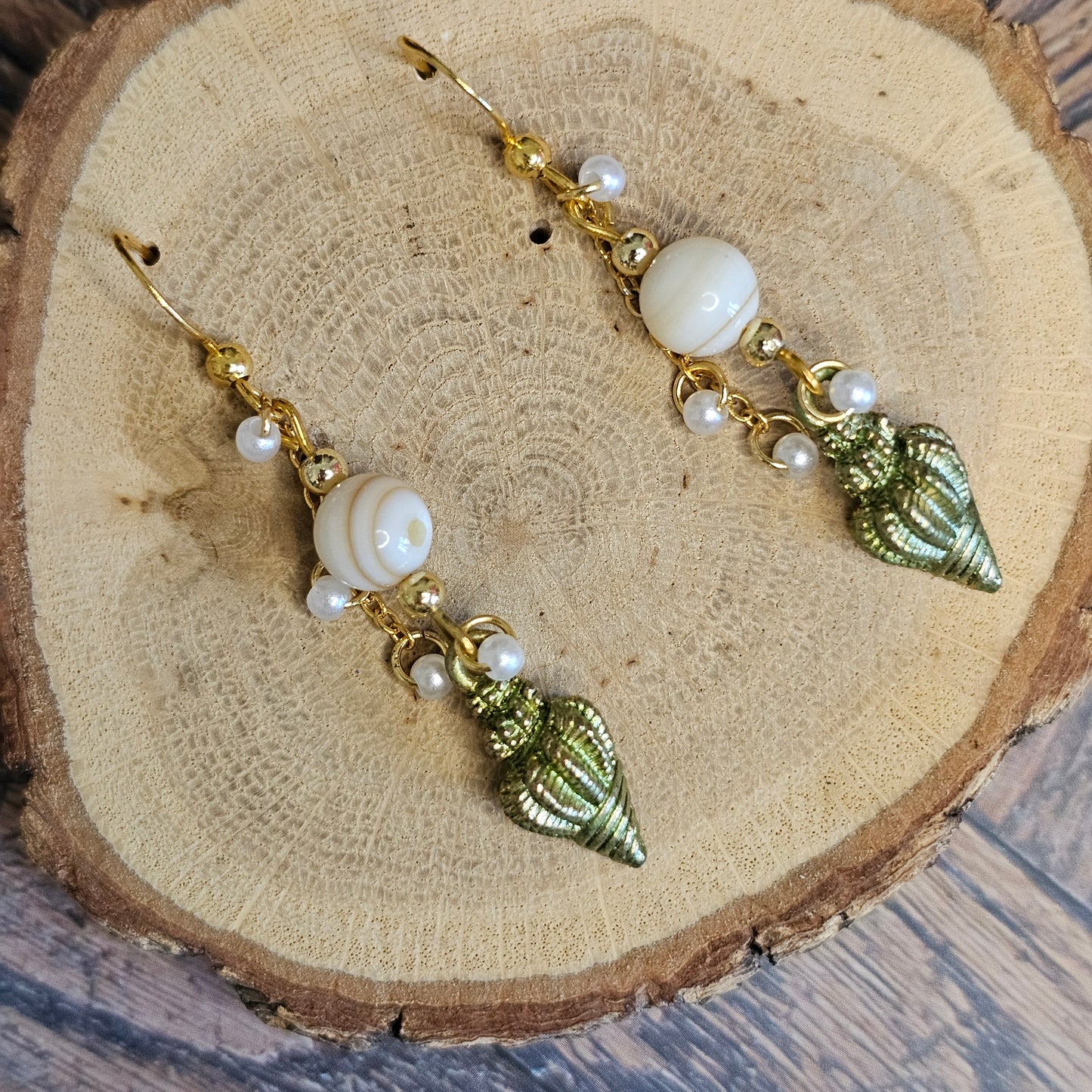 Boucles D’Oreilles - Les Coquillages perle naturelle