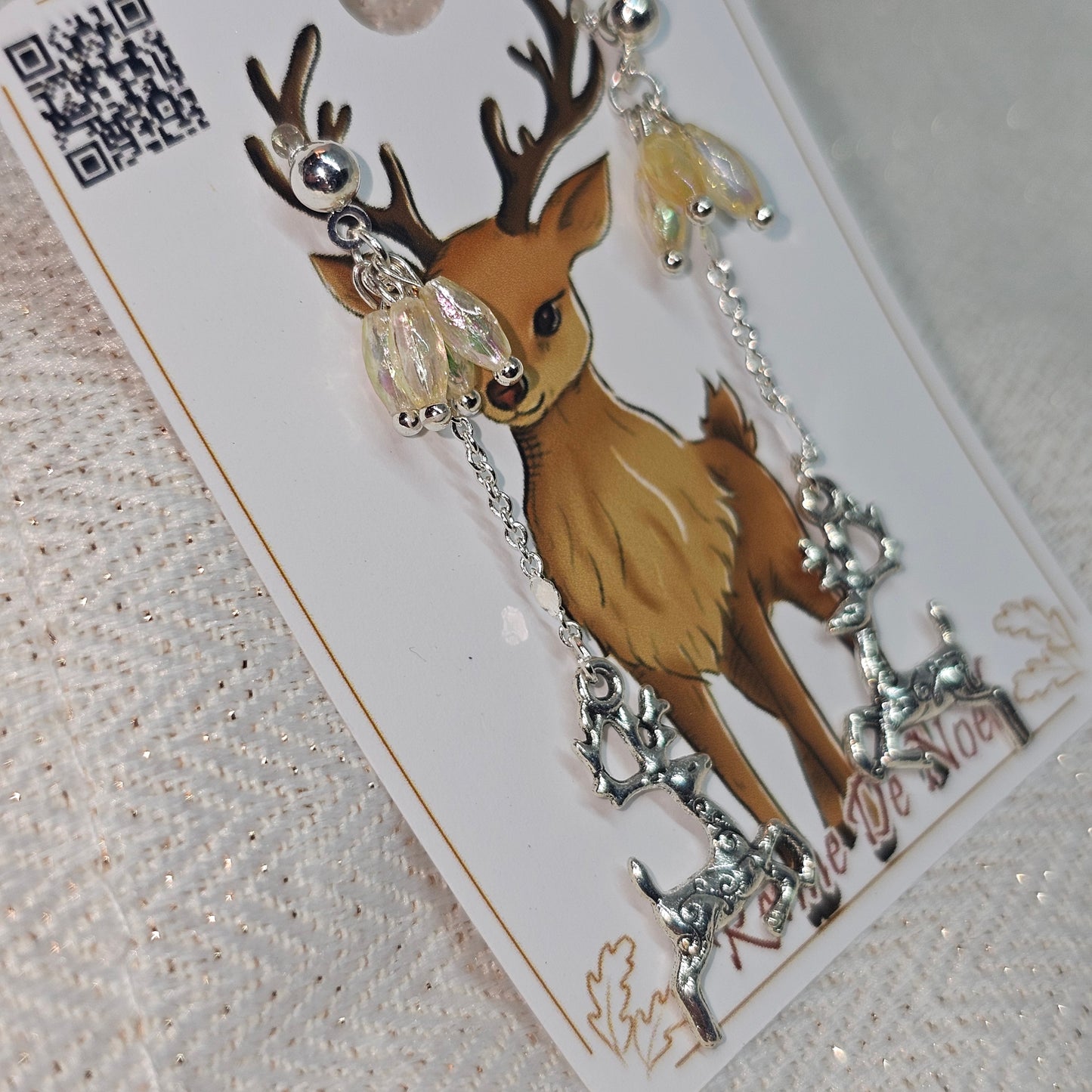 Boucles d'oreilles Rennes de Noël