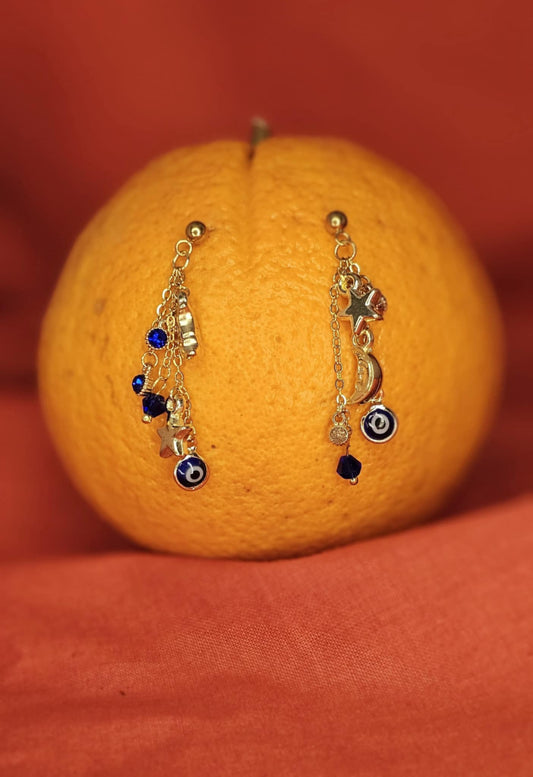 Boucles d’Oreilles - Éclats des Astres - Les Yeux Étoilés