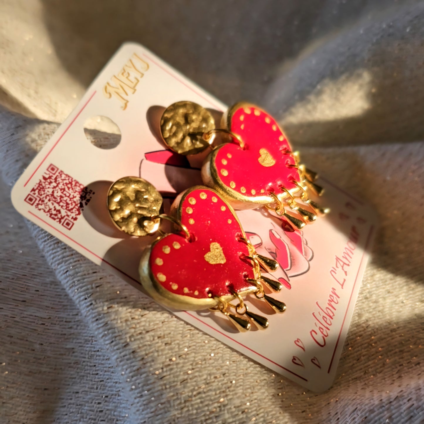 Boucles D'oreilles Saint Valentin - Cœur