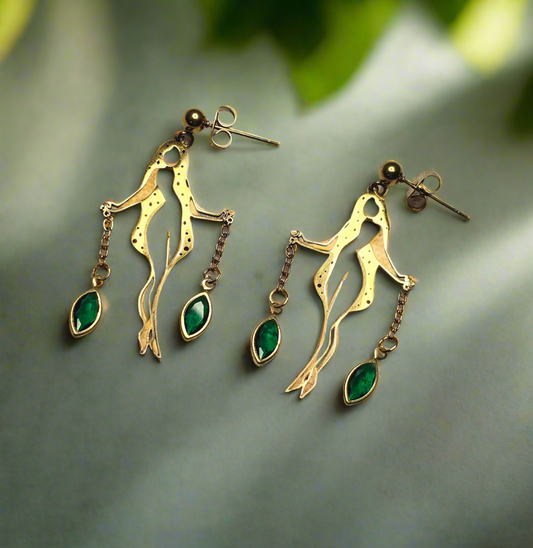 Boucles D'oreilles -Collection Déesse Solaire - La femme balance
