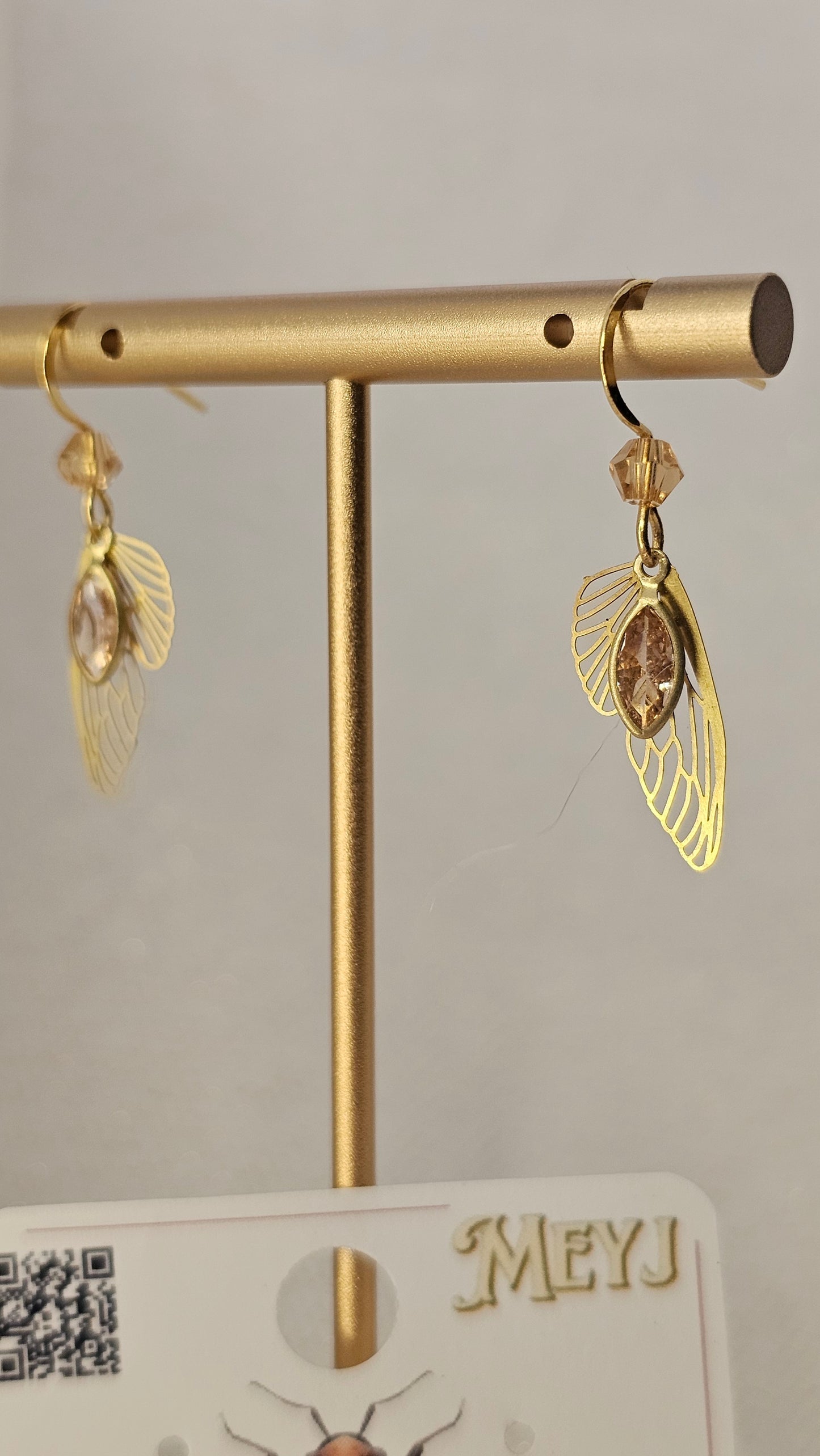 Boucles d'oreilles- Douceur D'insecte - Les ailes de Papillons