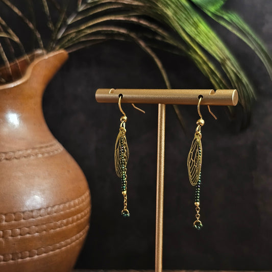Boucles D’Oreilles - Les ailes de libellule