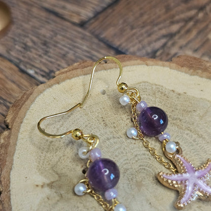 Boucles D’Oreilles - Les Coquillages perle naturelle