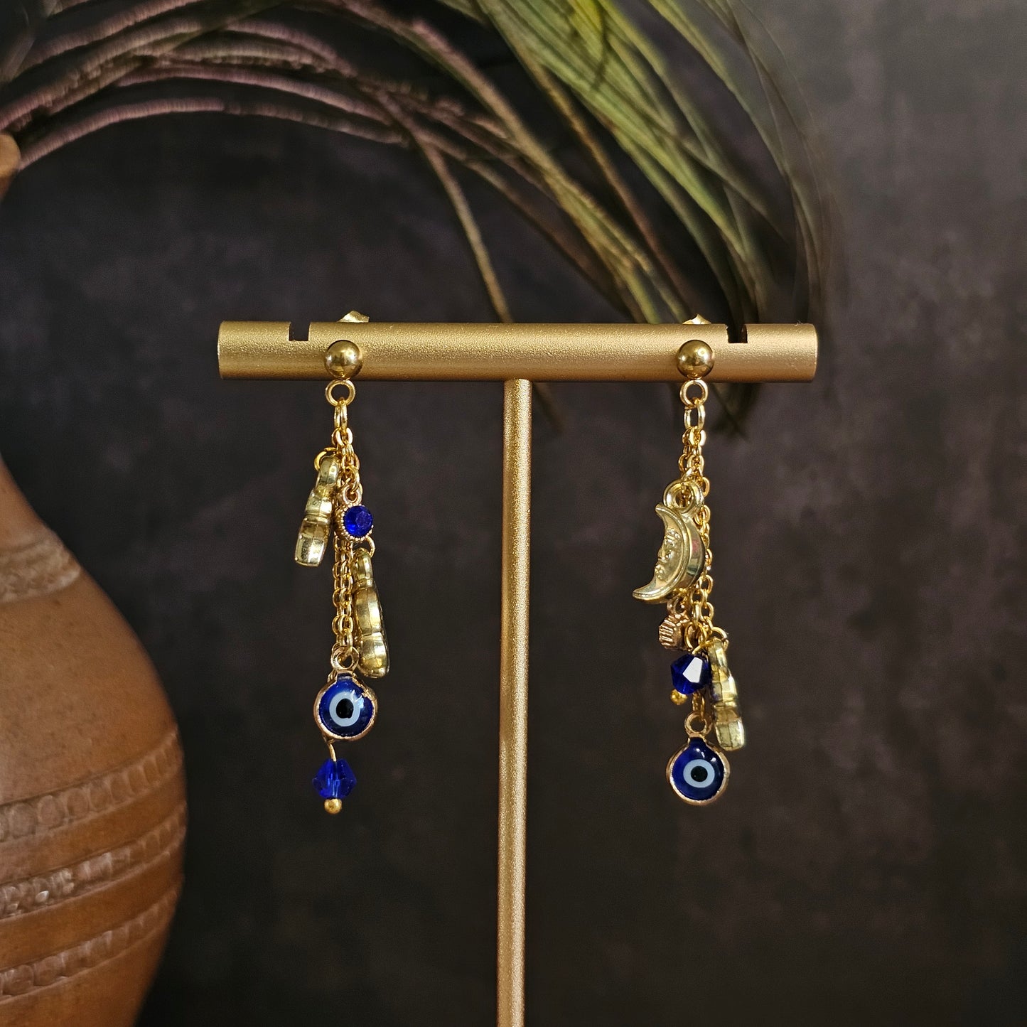 Boucles d'oreilles - Les étoiles filantes bleues