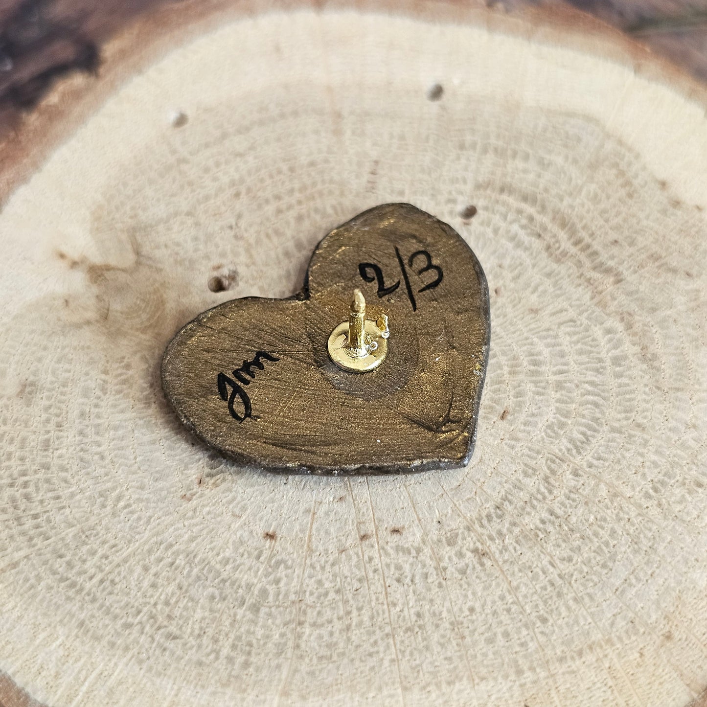 Pins "Le cœur de Teresa" : Art Folklorique Peinte à la Main