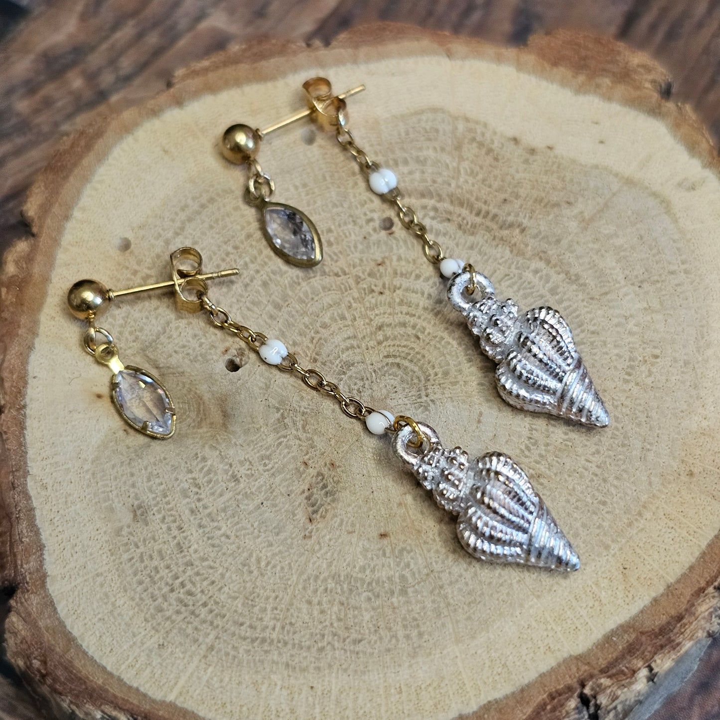 Boucles D’Oreilles - Les Coquillages pendantes