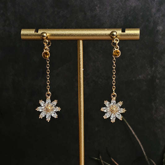 Boucles D’Oreilles - Les fleurs de cristal