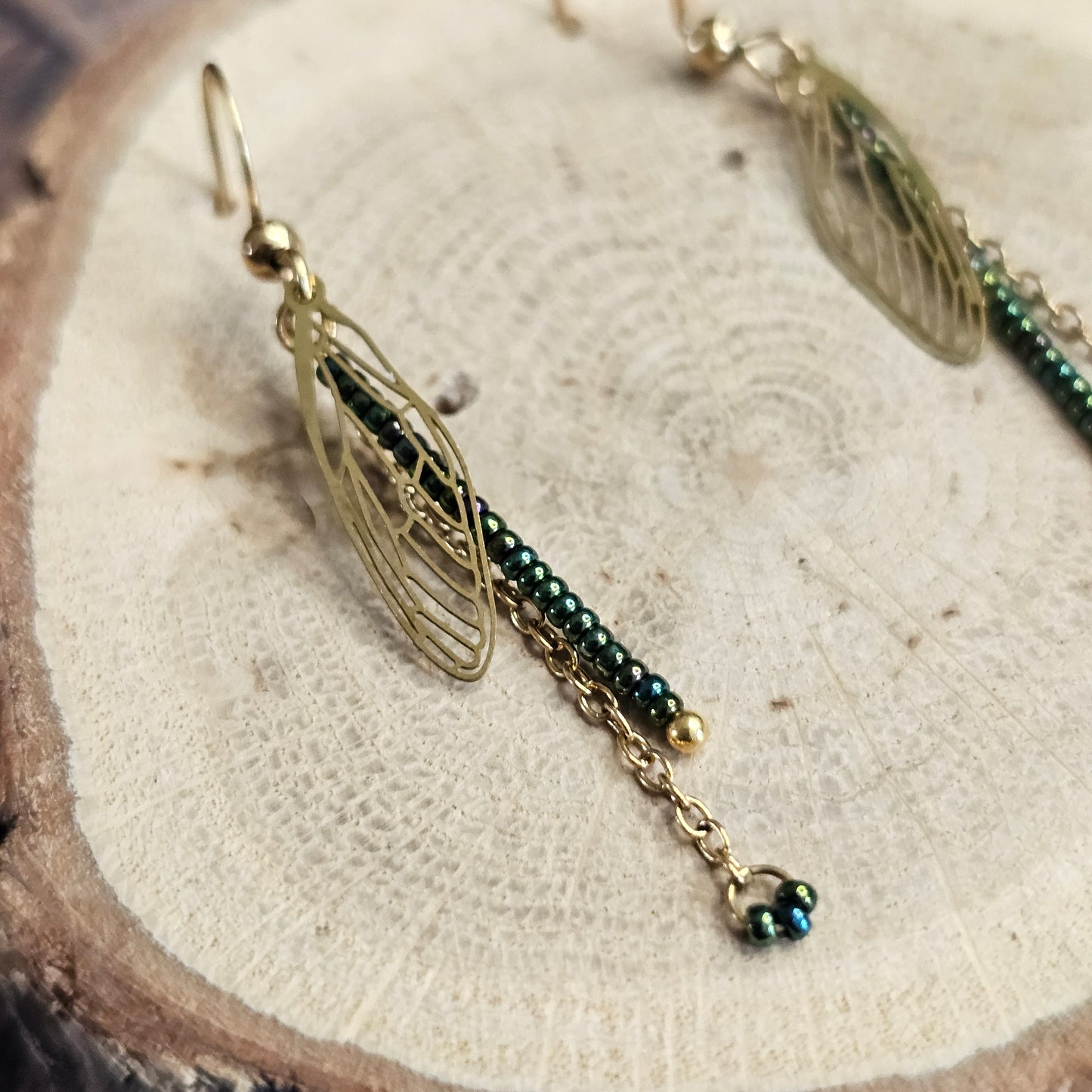 Boucles D’Oreilles - Les ailes de libellule