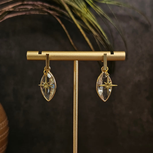 Boucles D’Oreilles - Les cristaux d'étoile