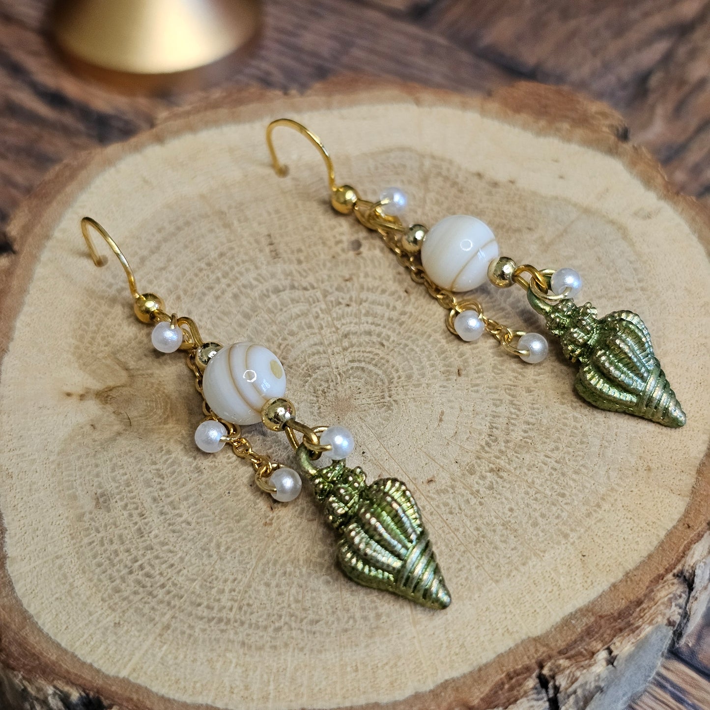 Boucles D’Oreilles - Les Coquillages perle naturelle