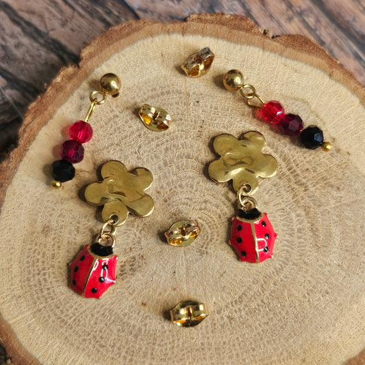 Boucles D’Oreilles - Les ensembles coccinelles