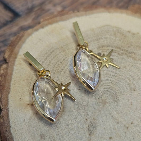 Boucles D’Oreilles - Les cristaux d'étoile
