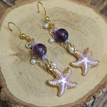 Boucles D’Oreilles - Les Coquillages perle naturelle