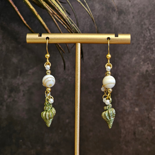 Boucles D’Oreilles - Les Coquillages perle naturelle