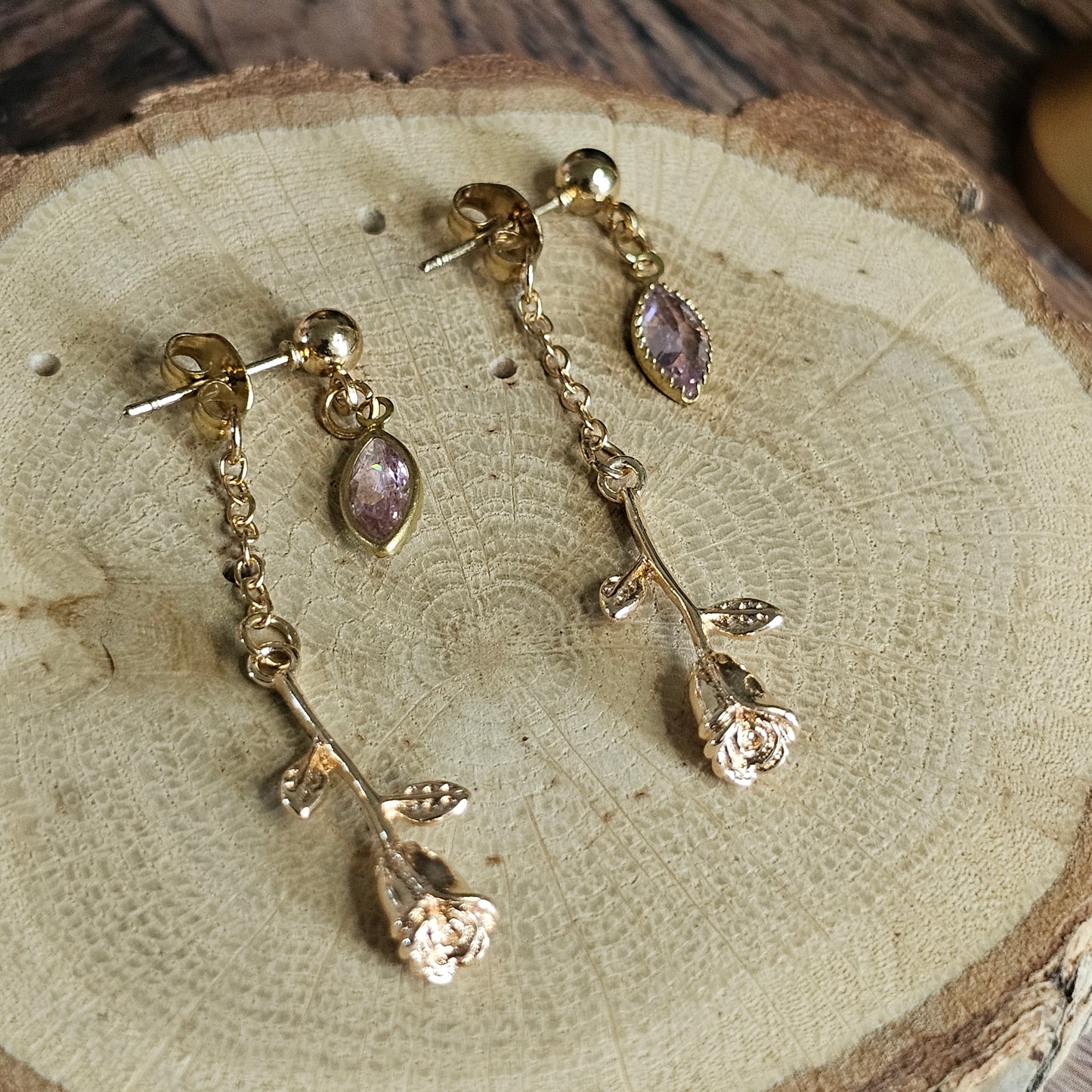 Boucles D’Oreilles - Les roses