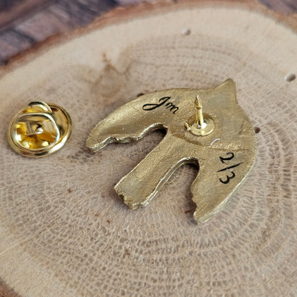 Pins "L’oiseau de Dona " : Art Folklorique Peinte à la Main
