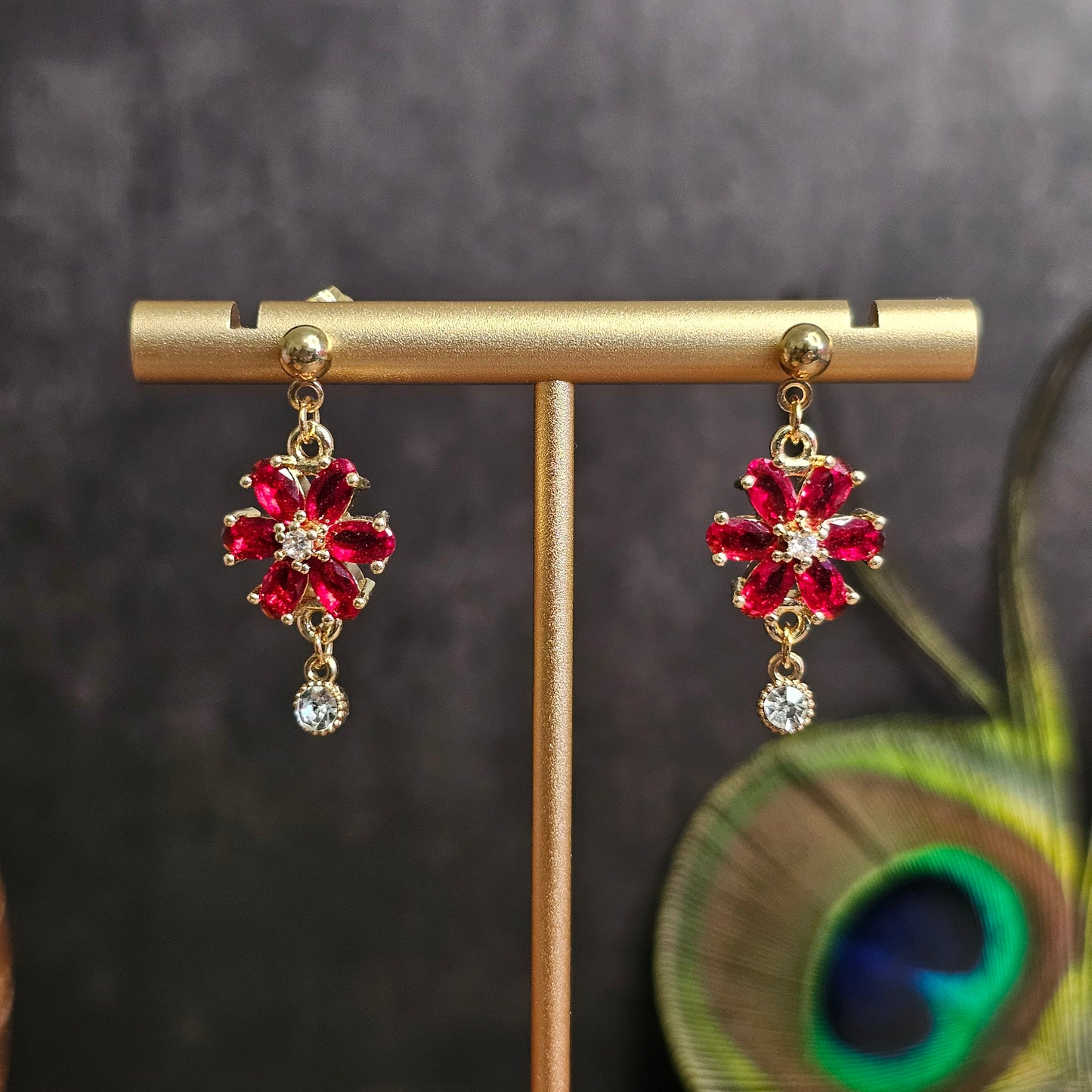 Boucles D’Oreilles - Les fleurs de cristal