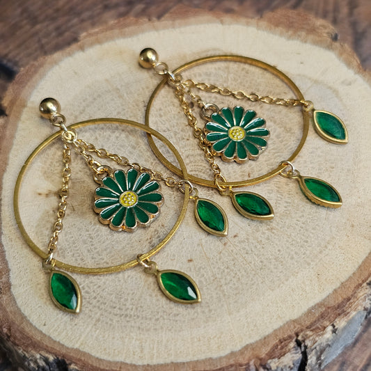 Boucles d'oreilles - Le chandelier de fleurs