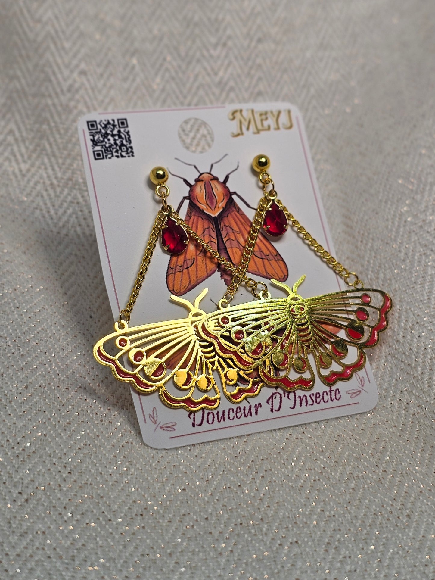 Collection Douceur D'insecte - Les papillons Rouges