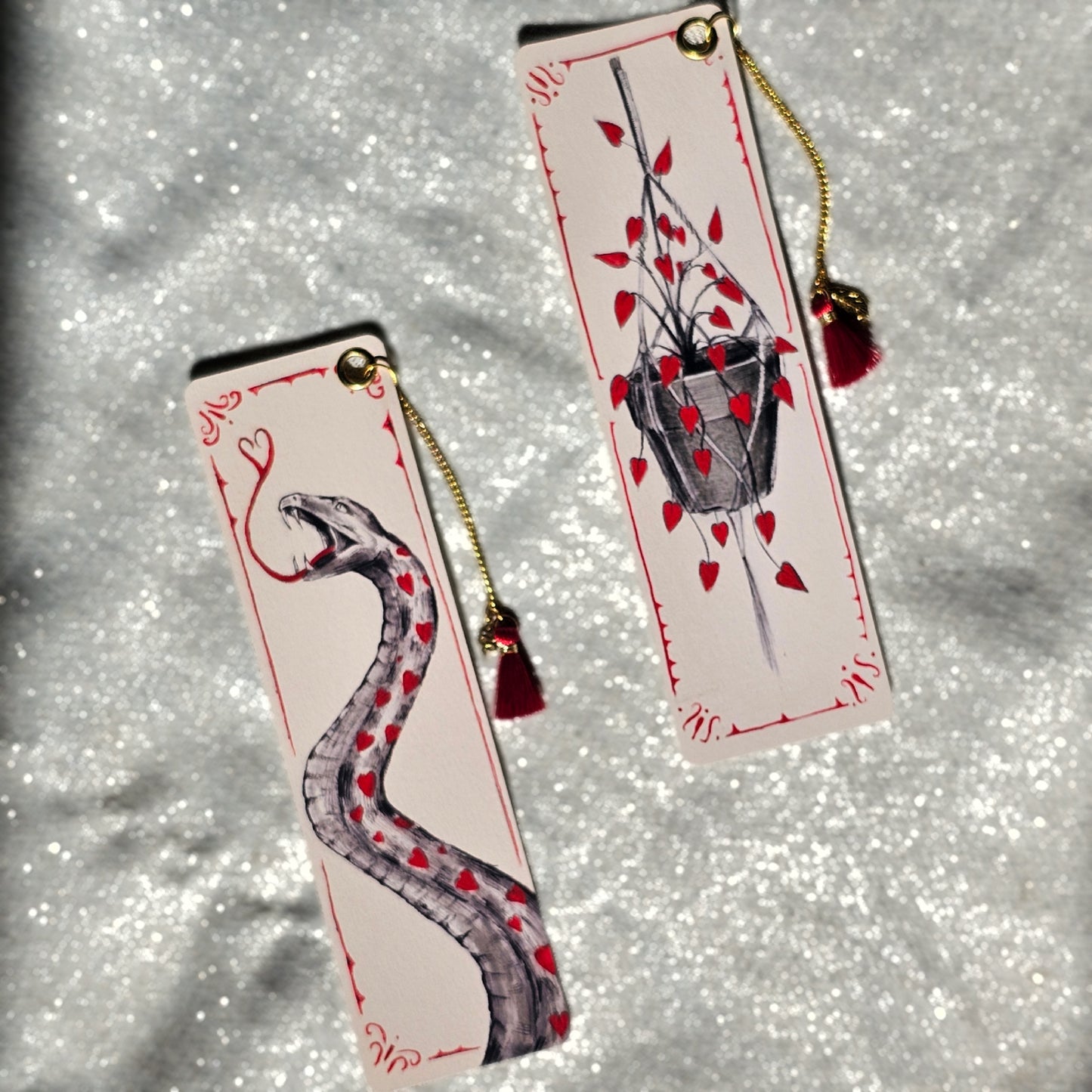 Marque page - Collection Cœur rouge